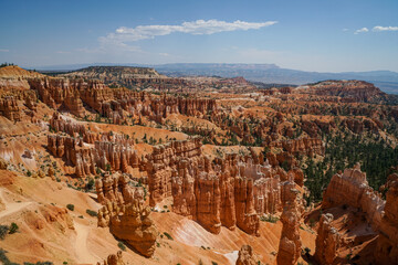 The view inside Bryce Canyon National Park