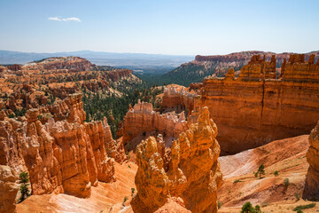 The view inside Bryce Canyon National Park in Utah