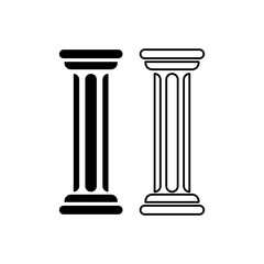 Pillar icon ,column logo vector trendy style illustration on white background..eps