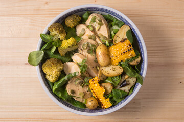 Homemade Spanish Arroz con Pollo with Veggies