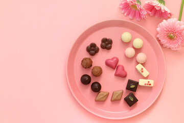 バレンタインデー　ホワイトデー　チョコレートプレート