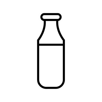 milk bottle icon. sign design vector illustration on white background..eps