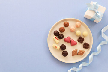 ホワイトデー　チョコレートプレート