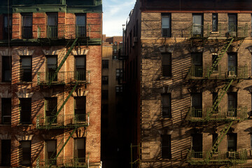 Tenement buildings in New York City