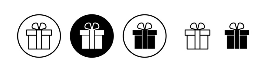 Gift icon vector illustration. gift sign and symbol. birthday gift