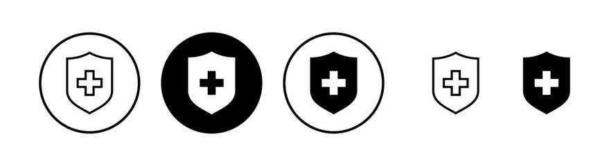 Health insurance icon vector illustration. Insurance document sign and symbol