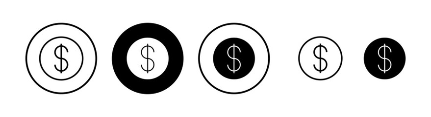 Money icon vector illustration. Money sign and symbol