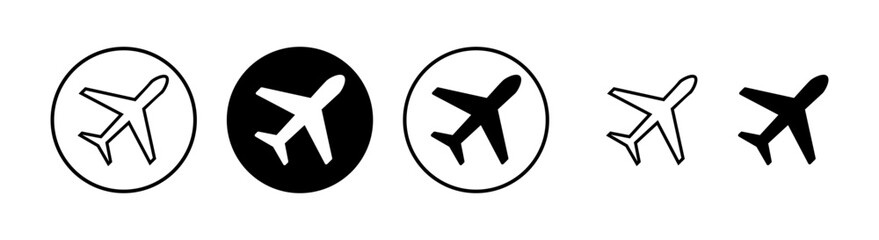 Plane icon vector illustration. Airplane sign and symbol. Flight transport symbol. Travel sign. aeroplane