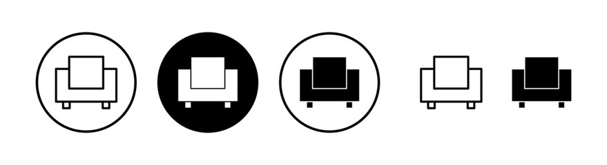Sofa icon vector illustration. sofa sign and symbol. furniture icon