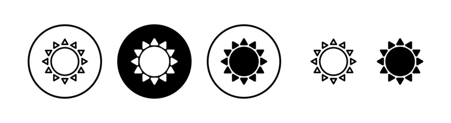 Sun icon vector illustration. Brightness sign and symbol.