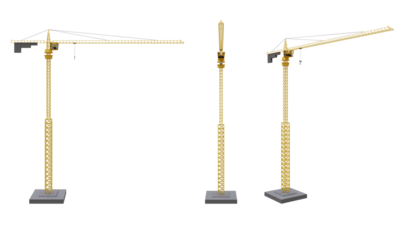 construction crane isolated