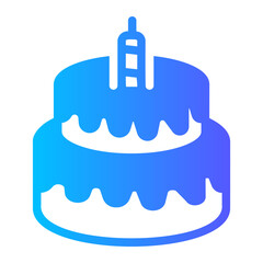 birthday gradient icon