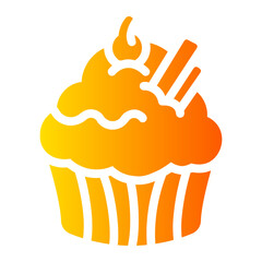 cupcake gradient icon