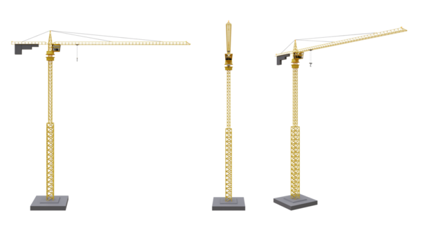 construction crane isolated