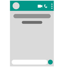 Mobile Screen Chat Messaging