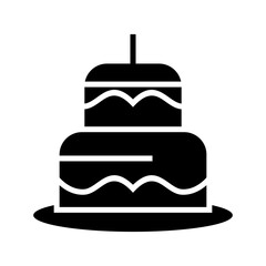 cake icon or logo isolated sign symbol vector illustration - high quality black style vector icons

