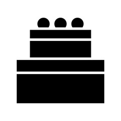 cake icon or logo isolated sign symbol vector illustration - high quality black style vector icons
