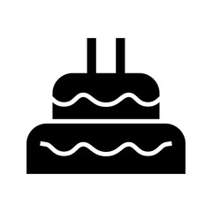 cake icon or logo isolated sign symbol vector illustration - high quality black style vector icons
