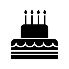 cake icon or logo isolated sign symbol vector illustration - high quality black style vector icons
