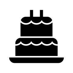 cake icon or logo isolated sign symbol vector illustration - high quality black style vector icons
