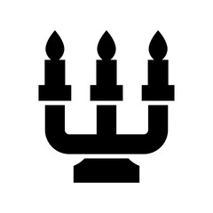 candelabra icon or logo isolated sign symbol vector illustration - high quality black style vector icons
