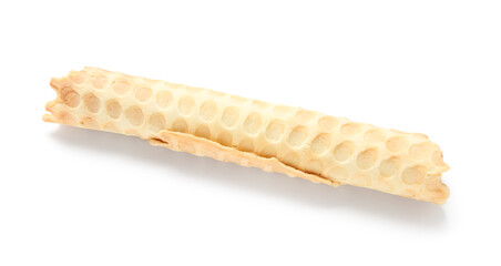 Wafer roll isolated on white background