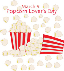 Popcorn Lover's Day is celebrated every year on 9 March