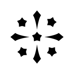 fireworks icon or logo isolated sign symbol vector illustration - high quality black style vector icons
