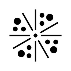 fireworks icon or logo isolated sign symbol vector illustration - high quality black style vector icons
