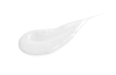 Sample of transparent cosmetic gel isolated on white