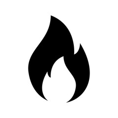 flame icon or logo isolated sign symbol vector illustration - high quality black style vector icons
