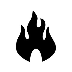 flame icon or logo isolated sign symbol vector illustration - high quality black style vector icons
