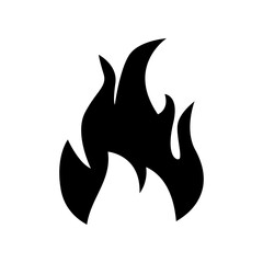 flame icon or logo isolated sign symbol vector illustration - high quality black style vector icons
