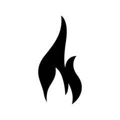 flame icon or logo isolated sign symbol vector illustration - high quality black style vector icons
