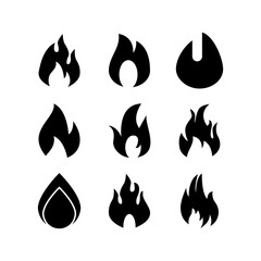 flame icon or logo isolated sign symbol vector illustration - high quality black style vector icons
