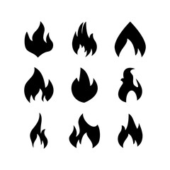 flame icon or logo isolated sign symbol vector illustration - high quality black style vector icons

