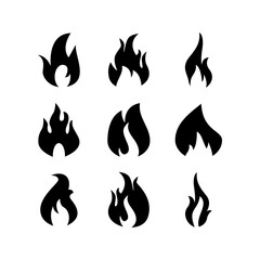 flame icon or logo isolated sign symbol vector illustration - high quality black style vector icons
