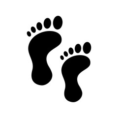 Fototapeta na wymiar footprints icon or logo isolated sign symbol vector illustration - high quality black style vector icons 