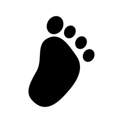 footprints icon or logo isolated sign symbol vector illustration - high quality black style vector icons
