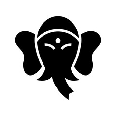 ganesha icon or logo isolated sign symbol vector illustration - high quality black style vector icons
