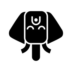 ganesha icon or logo isolated sign symbol vector illustration - high quality black style vector icons
