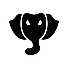 ganesha icon or logo isolated sign symbol vector illustration - high quality black style vector icons
