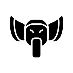 ganesha icon or logo isolated sign symbol vector illustration - high quality black style vector icons
