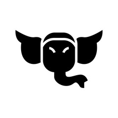 ganesha icon or logo isolated sign symbol vector illustration - high quality black style vector icons
