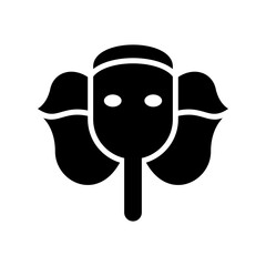 ganesha icon or logo isolated sign symbol vector illustration - high quality black style vector icons
