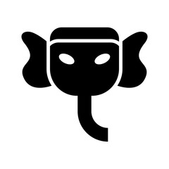 ganesha icon or logo isolated sign symbol vector illustration - high quality black style vector icons
