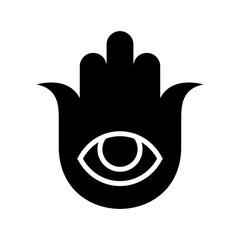 hamsa icon or logo isolated sign symbol vector illustration - high quality black style vector icons
