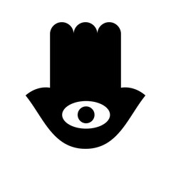 hamsa icon or logo isolated sign symbol vector illustration - high quality black style vector icons
