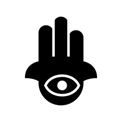 hamsa icon or logo isolated sign symbol vector illustration - high quality black style vector icons
