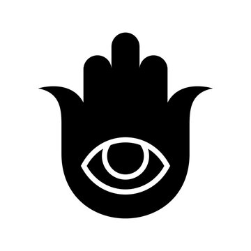 hamsa icon or logo isolated sign symbol vector illustration - high quality black style vector icons
